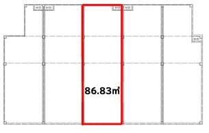 アバハイム西村　店舗の区画図