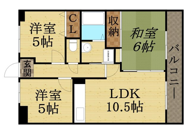 ハイネスコートの間取り