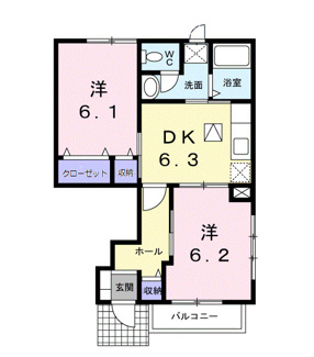 【間取り】 | オーブリーＭ　Ⅱ