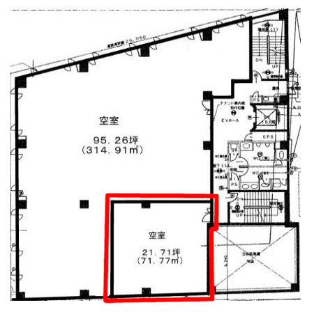 【間取り】 | 太陽生命藤井寺ビル2階