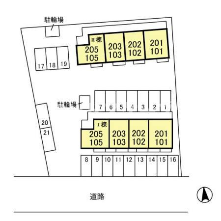 ルミナスハイム　Ⅰの区画図|高崎、前橋、伊勢崎エリアのお部屋探しはエンドスケープまで！お客様の理想お聞かせ下さい♪
