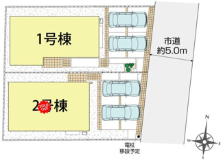 【区画図】 | 立川市若葉町4丁目　新築戸建【全2棟】