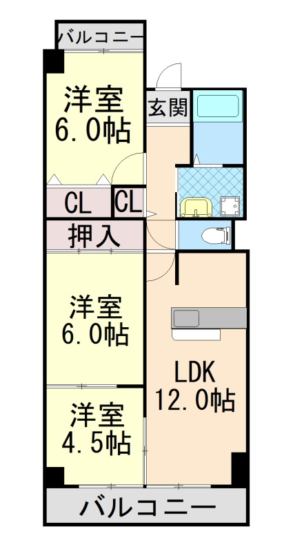 フロレセール南六甲の間取り