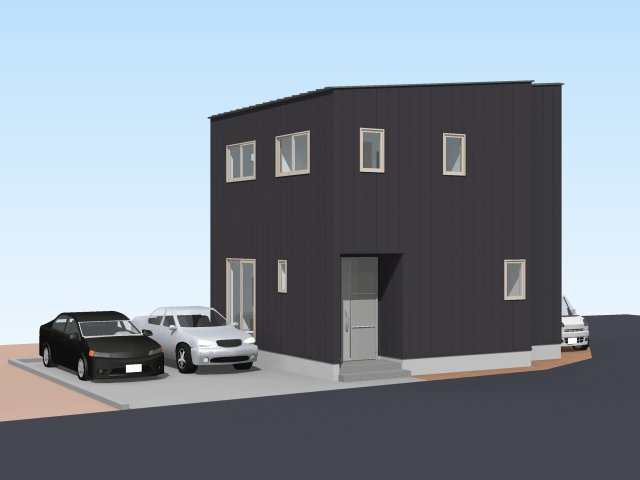 高知市鴨部上町2号地（建築条件付き）売土地の外観パース|■土地価格1,282万円■土地面積117.74㎡