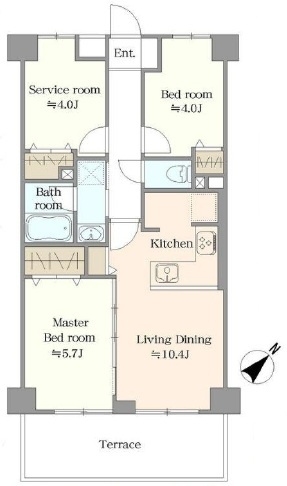 【間取り】 | ライオンズマンション川越南台 | ２SLDK
