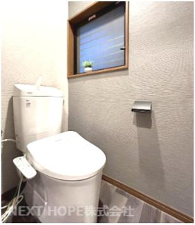 【トイレ】 | 宝塚市清荒神４丁目中古戸建　リフォーム済 | 新品のトイレです♪水廻り全て新品で気持ちよくご入居していただけます！！