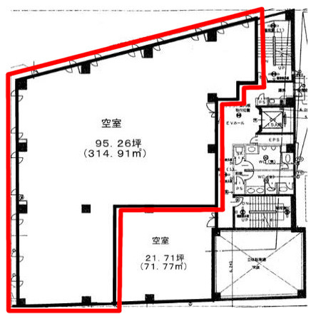 【間取り】 | 太陽生命藤井寺ビル2階