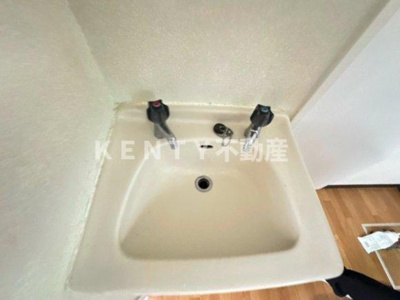 【洗面所】 | ハイツアオキ第１２ | コンパクトで使いやすい洗面所