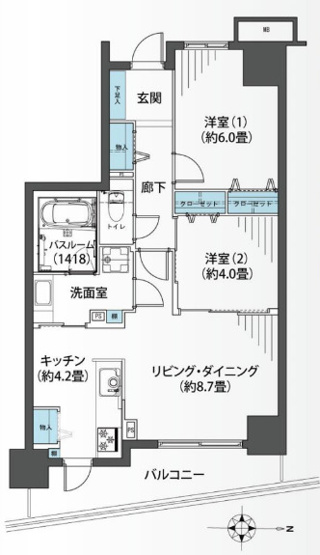 【間取り】 | シュロス台東根岸