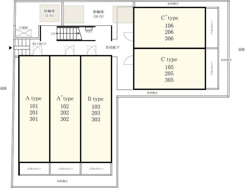 リブリ・ガーデンプレイスの区画図