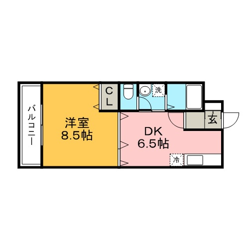 クラウンVの間取り|間取りです
