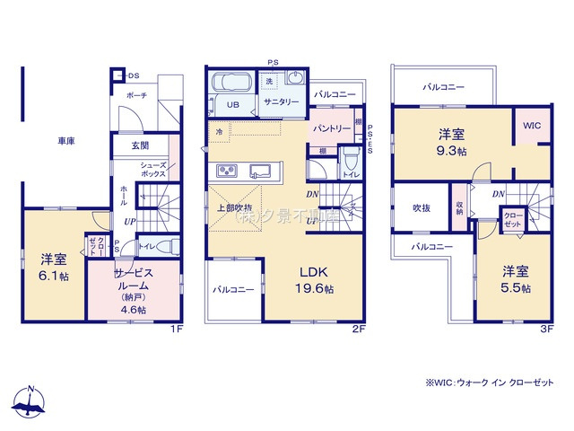 《仲介手数料無料》浦和区瀬ヶ崎４丁目32-6新築一戸建てLIGAREの間取り