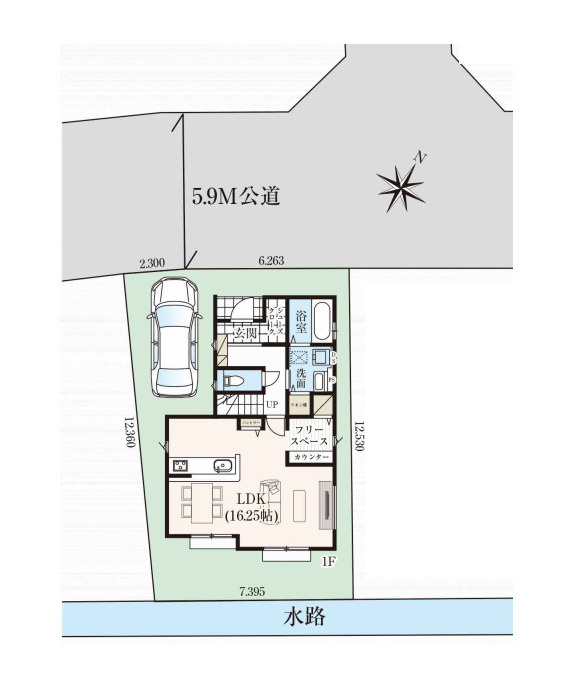 さいたま市見沼区小深作　9期　新築一戸建て　グラファーレの区画図