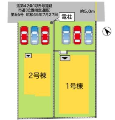 中間市太賀2丁目2期の区画図