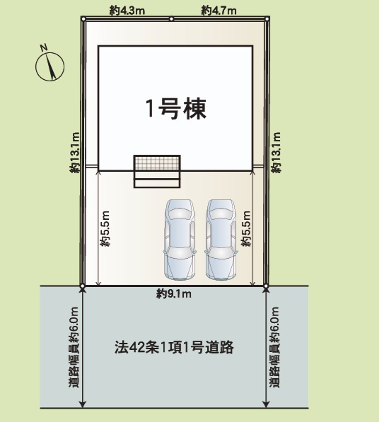 クレイドルガーデン和歌山市木ノ本第９の区画図