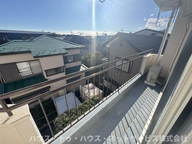 山産マンションのバルコニー