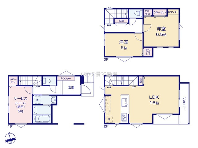 《仲介手数料無料》南区鹿手袋２丁目3-2新築一戸建てメルディア