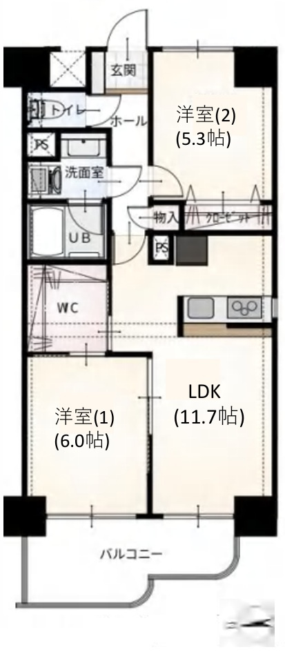ダイアパレス小田原の間取り