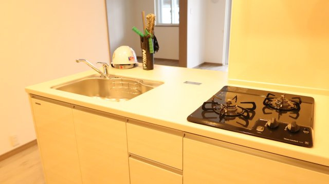 大町市大町の賃貸マンションのキッチン