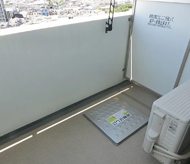 スプランディッドⅡのバルコニー