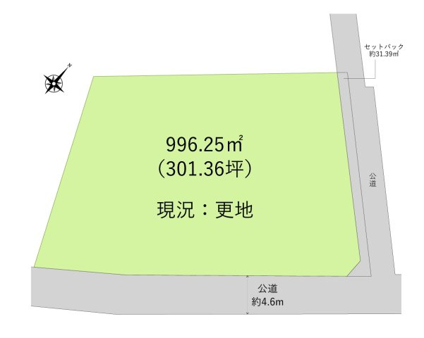 川越市大字笠幡の売地