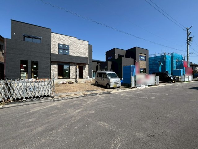 タマタウン　羽島市正木町新井（正木小）　全3区画分譲の外観|「現地（2026年3月5日）撮影」　　
■全体写真　
■ヤマダ不動産　株式会社リライフ　