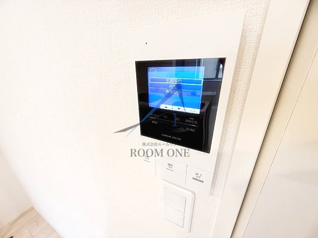 有馬８丁目新築アパート（仮のセキュリティ|モニター付インターホンです。