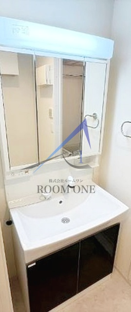 有馬８丁目新築アパート（仮の洗面所|洗面台です。