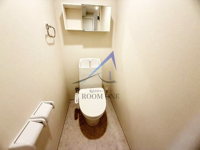 有馬８丁目新築アパート（仮のトイレ|トイレです。
