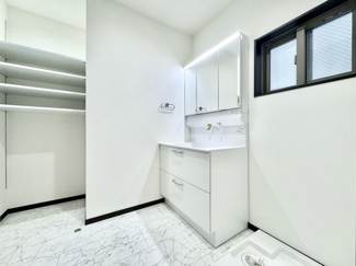 【洗面所】 | 宇治市大久保町平盛　新築戸建 | 【洗面所】