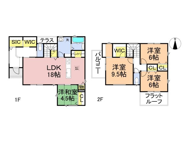 【商談中】タマタウン　羽島市正木町新井（正木小）　全3区画分譲の間取り|■3号棟　■ヤマダ不動産　株式会社リライフ　
■夢のマイホーム購入をフルサポートします！