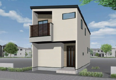 【外観パース】 | 本多聞6丁目　新築戸建　２区画