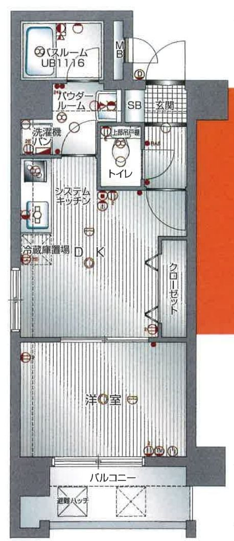 アクアシティ天神ノースの間取り