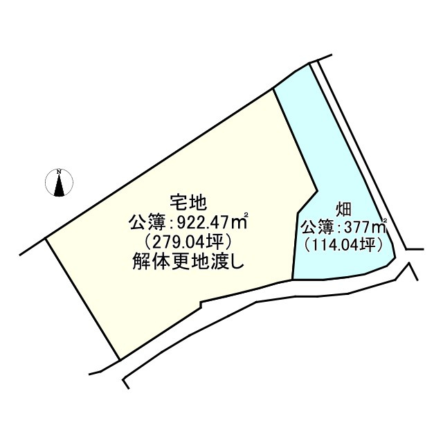 西条市丹原町寺尾甲205-2　売土地の土地図