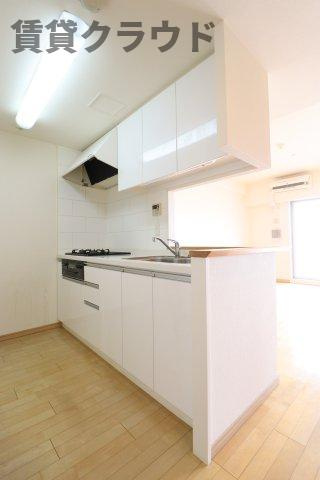 エコロジー千葉みなとレジデンスのキッチン|リビングを見渡せる対面キッチン！人気のキッチンです♪