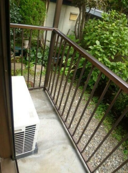 アカツキパレスのバルコニー