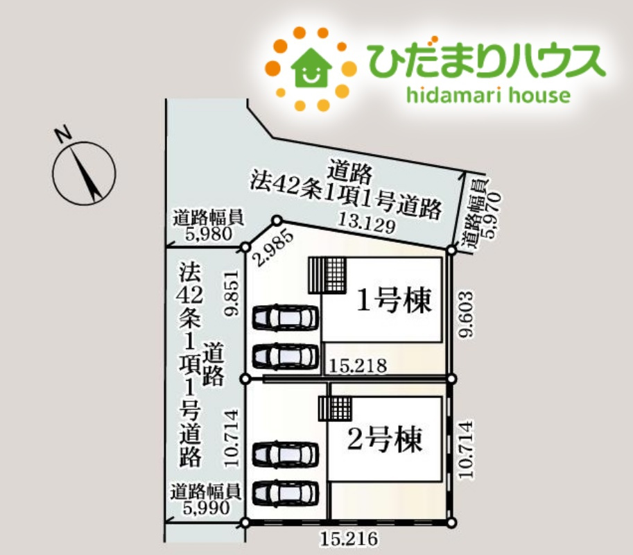 本庄市小島　第5　新築一戸建て　クレイドルガーデン　01の区画図