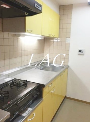 【キッチン】 | 柿の木坂音羽ハイツ | キッチン（コンロは残置物）です。