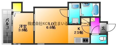 Cherim西鉄久留米Ⅳの間取り