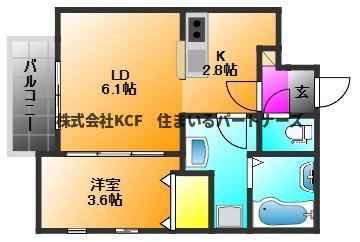 Cherim西鉄久留米Ⅳの間取り