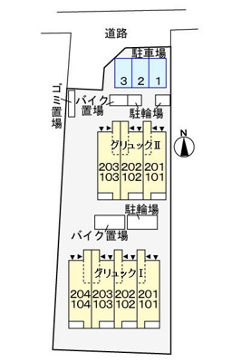 【区画図】 | グリュック1(グリュックワン)