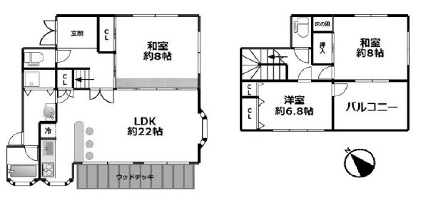 【間取り】 | 明石市大久保町江井島　中古戸建 | 3LDKです。