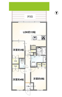 【間取り】 | グランドパレス京都伏見ザ・ノースゲート　5階建て1階部分