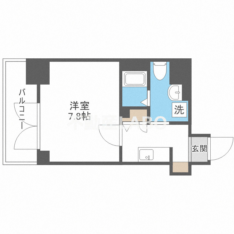 エグゼ難波南Ⅵの間取り
