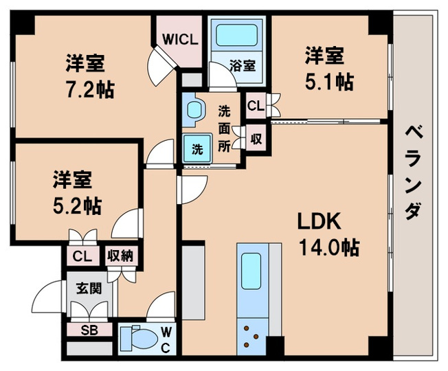 【間取り】 | ワイズ相生通