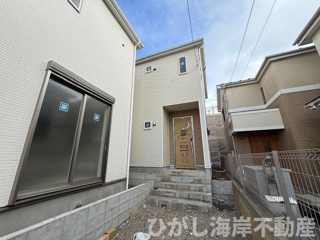 茅ヶ崎市南湖２丁目　新築戸建の外観|12月19日撮影　建築中　現地外観