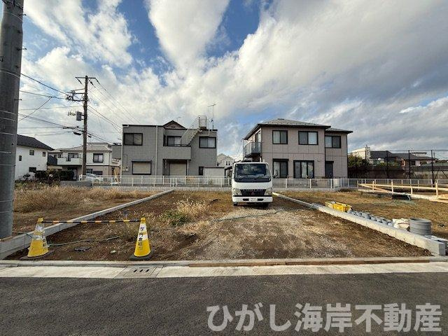 茅ヶ崎市出口町　新築戸建　　全６棟の外観|12月19日撮影　建築中　現地外観