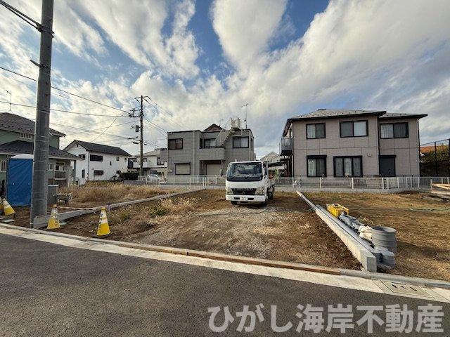 茅ヶ崎市出口町　新築戸建　　全６棟の外観|12月19日撮影　建築中　現地外観