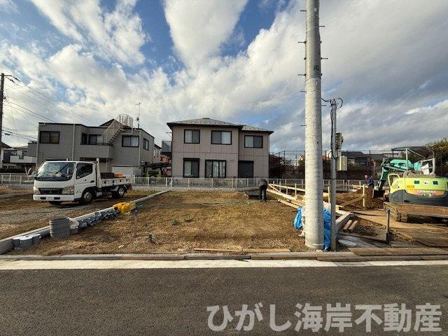 茅ヶ崎市出口町　新築戸建　　全６棟の外観|12月19日撮影　建築中　現地外観