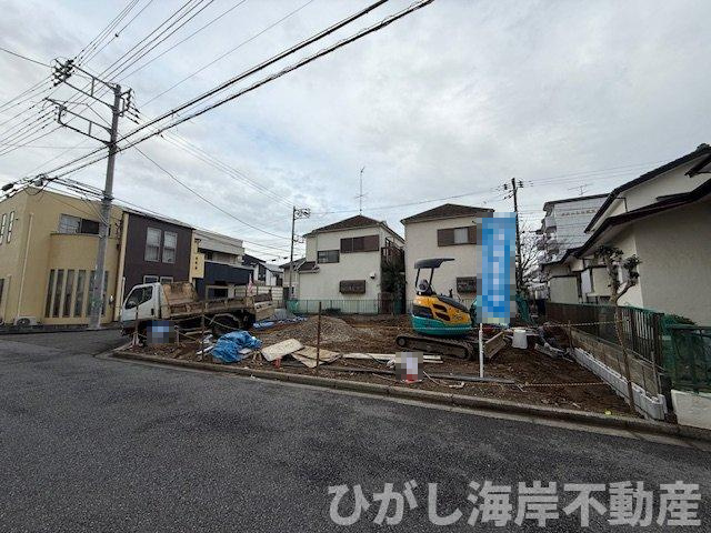 茅ヶ崎市萩園　売地　全２区画の外観|12月20日撮影　造成工事中　現地外観